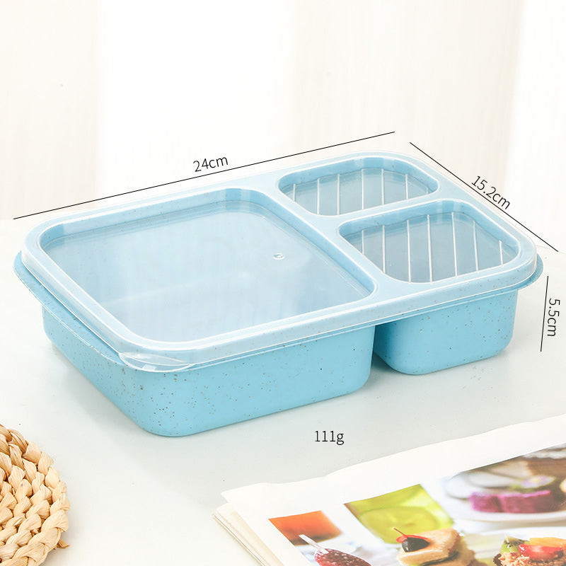 1PC Snack Containers, Divided Bento Lunch Snack Box With Transparent Lids - view 7
