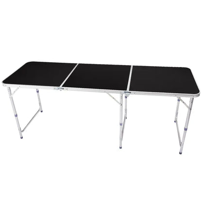 6ft Aluminum Alloy Folding Table Black - view 5