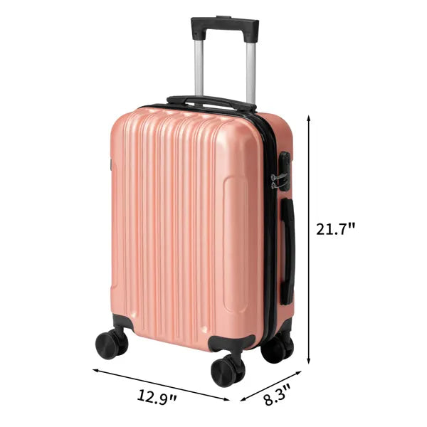 Three-in-one Textured Matte Finish, Non-TSA Lock, 28-inch Detachable Wheels, ABS Trolley Case, 20in, 24in, 28in ABS - view 3