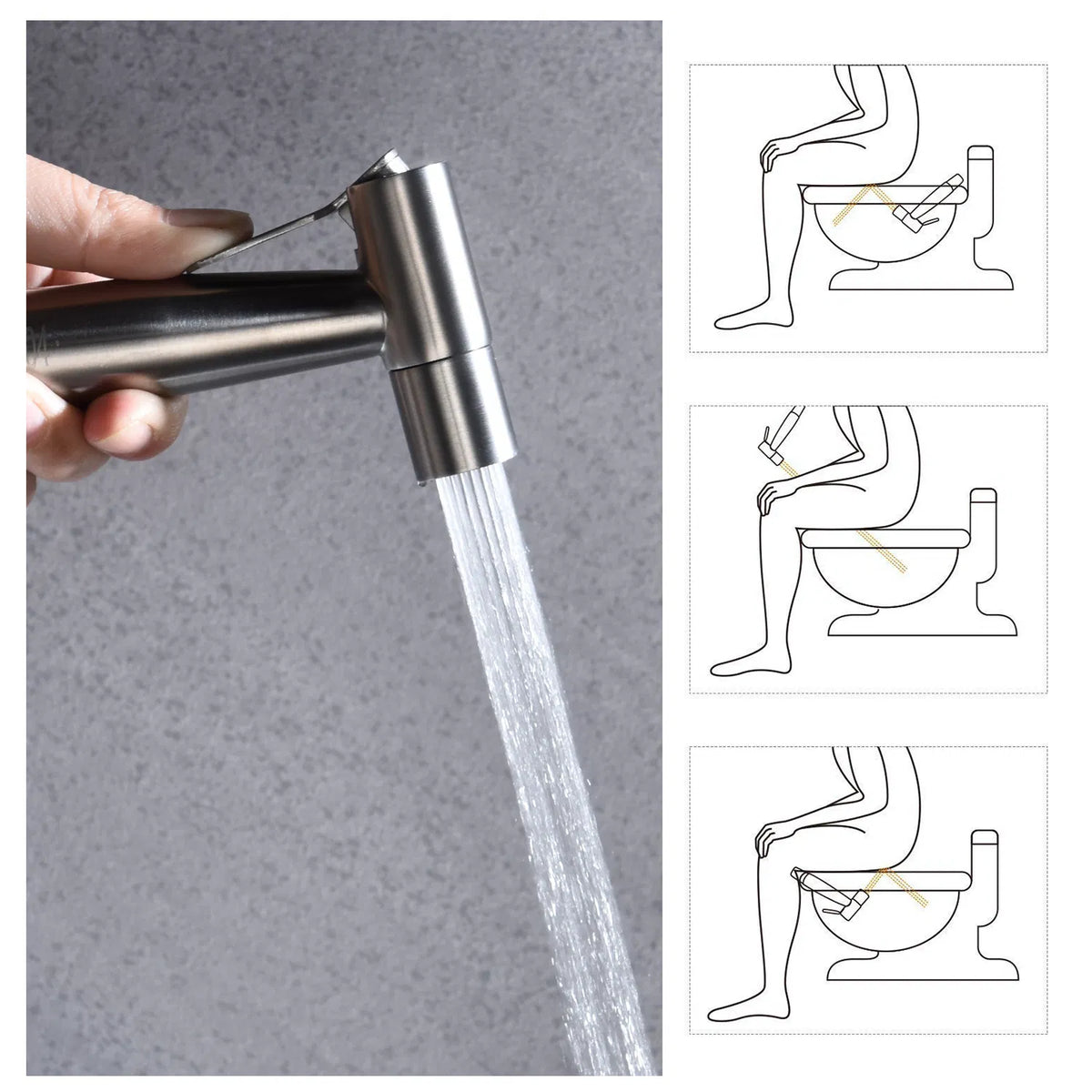 Bidet Sprayer for Toilet, Handheld Cloth Diaper Sprayer - view 2