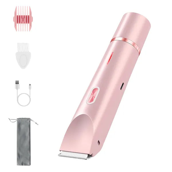 2 In 1 Bikini Trimmer For Women Dual Head Cordless Body Shaver IPX7 Waterproof Rechargeable Pubic Hair Razor Wet - view 4