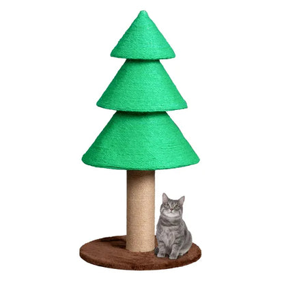31.5in Christmas Tree Cat Scratcher, Cat Scratching Post For Indoor Cats - view 8
