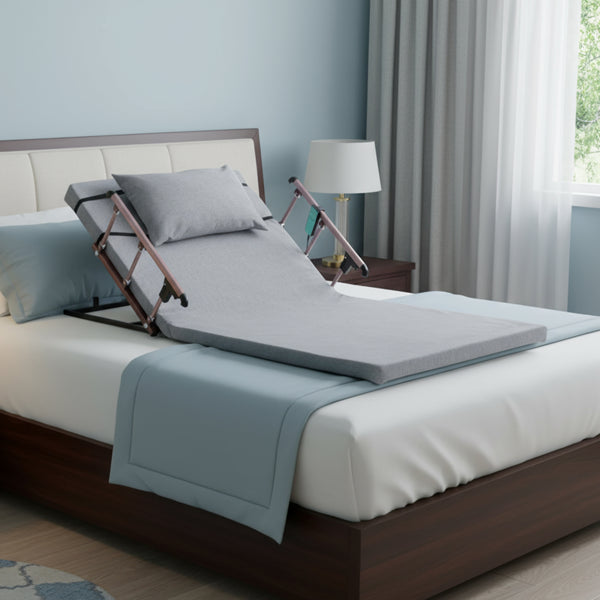 4-68° Upgraded Lifting System Electric Adjustable Bed Backrest with Collapsible Safety Rails, Remote Control - view 4