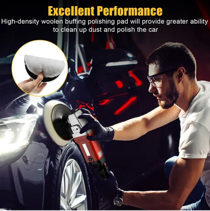 5PCS Buffing Polishing Pad Wool Wheel Mop Kit For Car Polisher Drill Adapter - view 2