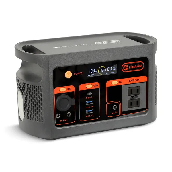 FF Flashfish E103 300W Portable Power Station, 179.2Wh LiFePO4 Battery Pack