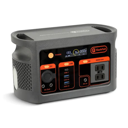 FF Flashfish E103 300W Portable Power Station, 179.2Wh LiFePO4 Battery Pack