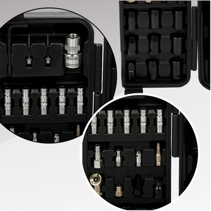 71 Piece Air Tool And Accessories Kit, Impact Wrench, Air Ratchet, Die Grinder, Aire Hammer, Hose Fittings, Storage Case - view 4