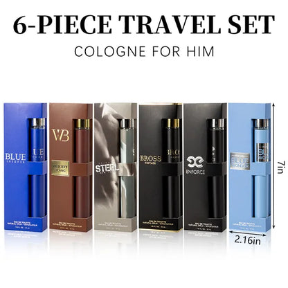 6pcs Set, 1.18fl.oz 35ml Each Bottle, Men's Eau De Toilette Spray, Long-Lasting Perfume, 6 Different Scent - view 8
