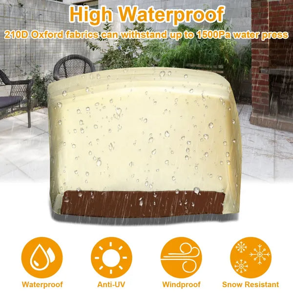 210D Waterproof Outdoor BBQ Grill Cover Windproof Dustproof Patio Gas Grill Oven Protector Oxford Cloth Garden GPCT1580 - view 3