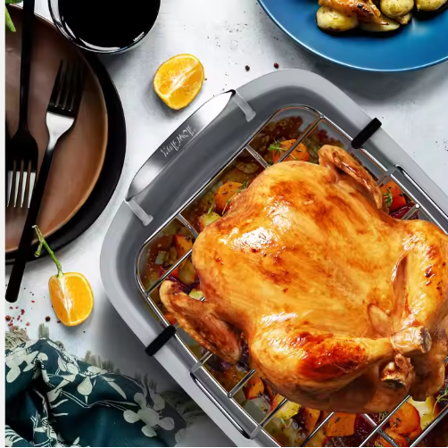 High-Temperature Resistant Chicken Roasting Pan Heat-Resistant Fried Chicken Tray For Oven Baking - view 2