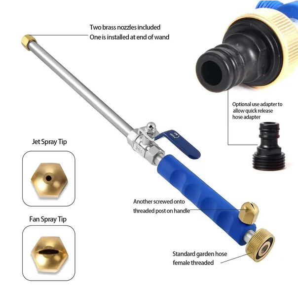 High Pressure Power Washer Water Spray Gun Nozzle Wand Attachment Garden Hose - view 5