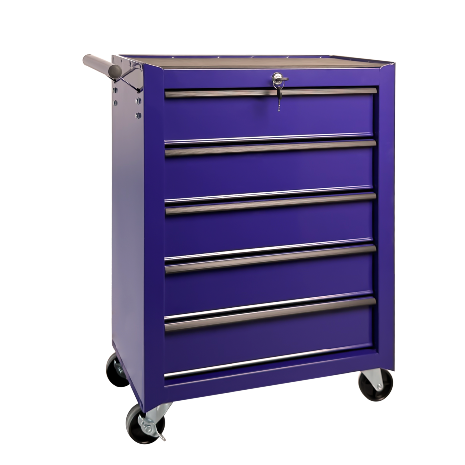 Rolling Metal Tool Chest With 5 Drawers, 20inch 5-Drawer Tool Chest Cabinet With Ball Bearing Drawer Slides - view 8