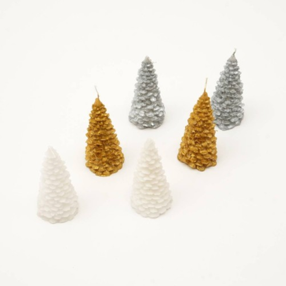 Holiday Luster Candle Box Green, Red & White- 6 Pcs - view 2