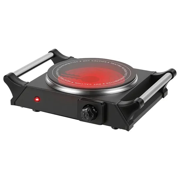 Electric Single Burner Portable Heating Hot Plate Stove Countertop RV Hotplate With 5 Temperature Stepless Adjustments - view 4