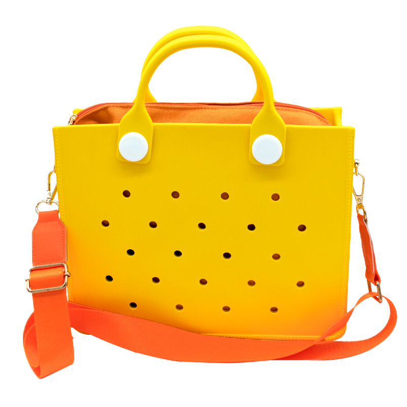 Waterproof EVA Handbag Punching Women's Tote Bags With Shoulder Strap For Women Hand Tote Bag Beach Bag - view 4