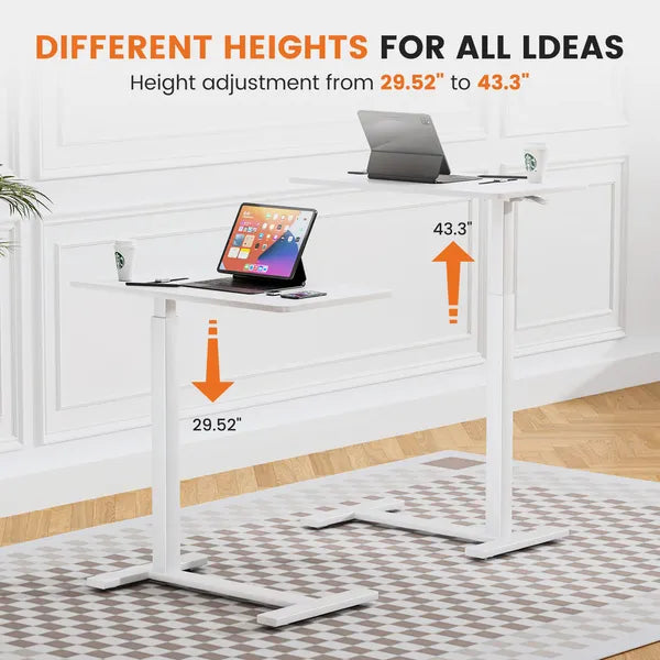 Adjustable Mobile Bed Table, Computer Desk, Mobile Standing Table - view 2