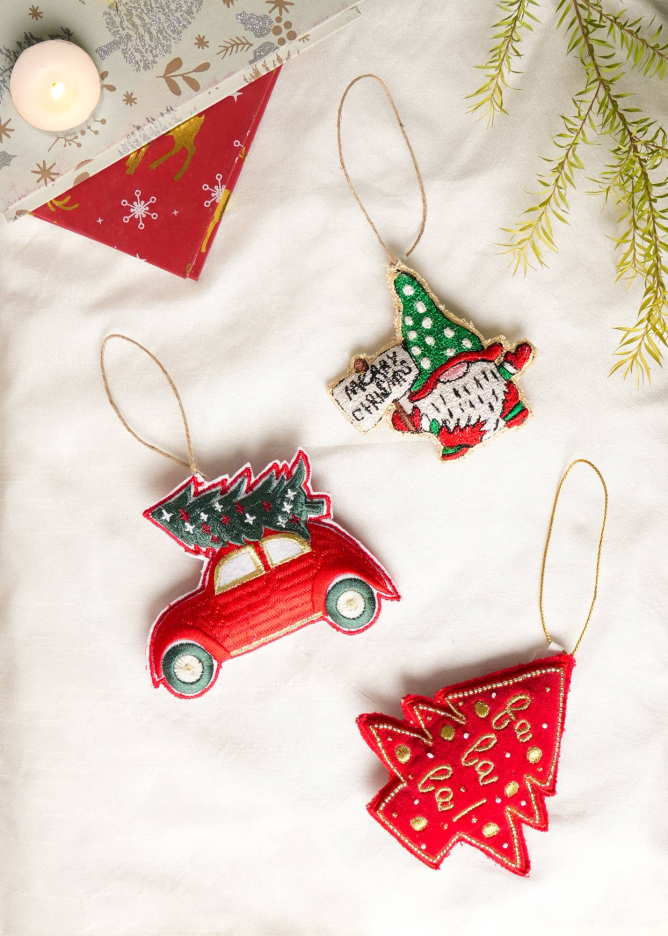 Expobazaar Santa Cheer Hanging Ornament - Multi - view 2