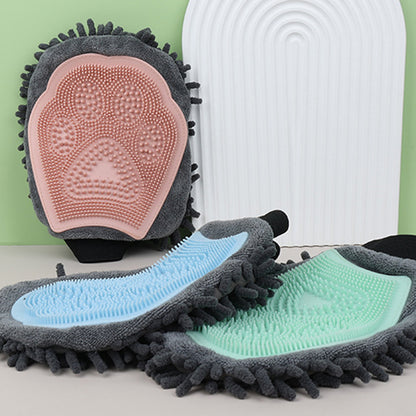 Pet Bathing Brush 2-in-1 Grooming Glove Elegant Dog Grooming Tool For Brushing, Massaging - view 4