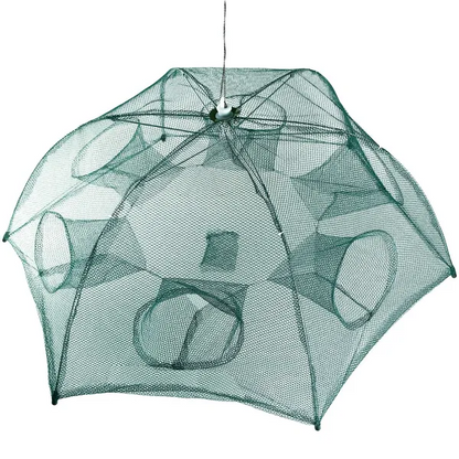 Fishing Trap Net Portable Folded Fishing Bait Trap Shrimp Minnow Crab Bait Net - view 3