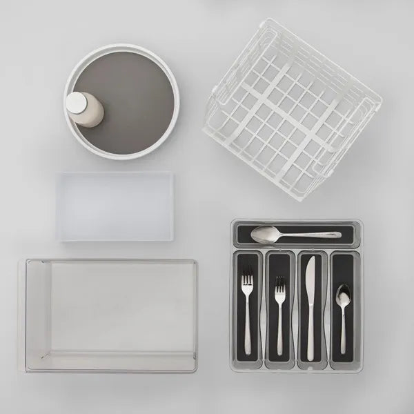 10" Lazy Susan Turn Table: Non-Slip Kitchen Organizer, Spice & Pantry Storage, White Plastic - view 4