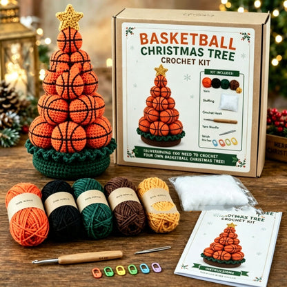Sports Ball Christmas Tree Crochet Kit - view 2