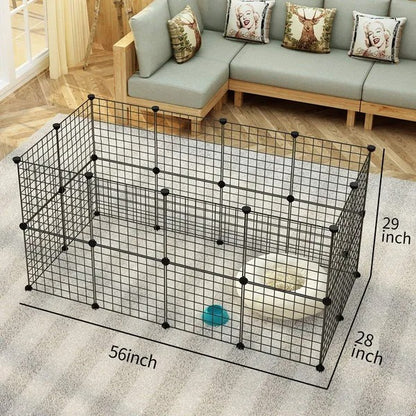 Pet Playpen, Small Animal Cage Indoor Portable Metal Wire Yard Fence For Small Animals, Guinea Pigs - view 2