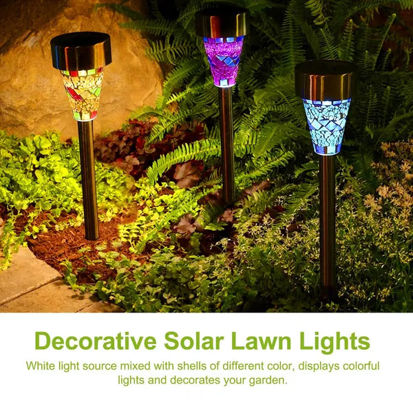 6Packs Solar Garden Lights Outdoor Solar Pathway Lights IP44 Water-resistant Landscape Lights 8Hrs Lawn Lamps For Yard - view 7