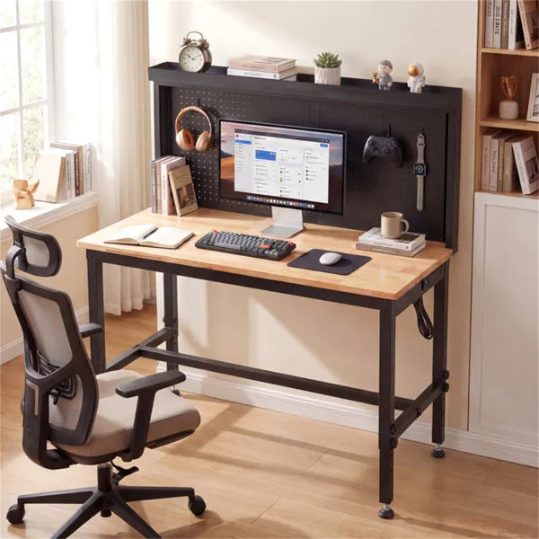 48" Heavy-Duty Workbench 2000LBS Capacity 7-Level Height Adjustable with Built-in Power Strip - view 2