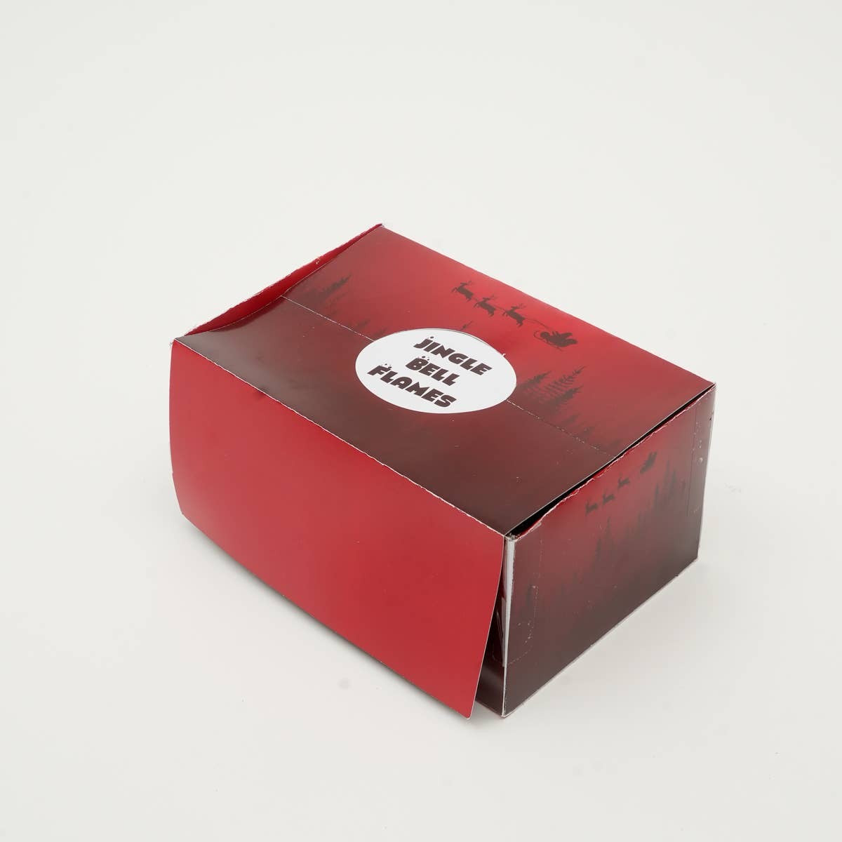 Holiday Luster Candle Box Green, Red & White - 6 Pcs - view 3