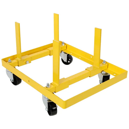 750lbs Rolling Engine Stand,Adjustable Width And Length, With 2pcs Buckle Straps,Yellow - view 4