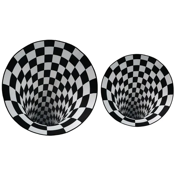 3D Visual Floor Area Mat Anti-slip Illusion Rug Doormat Round Living Room Carpet Mat - view 5