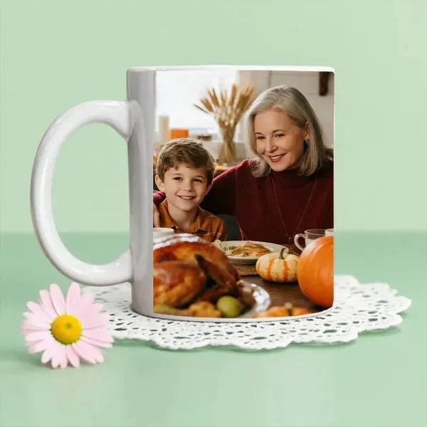 Custom Mug 11oz Christmas Photo Gift - Must Upload The Image - view 6