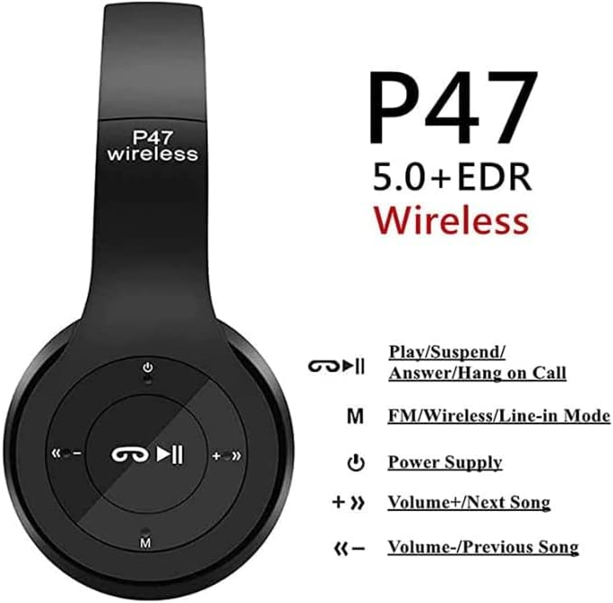 Audífonos Bluetooth over-ear con radio FM