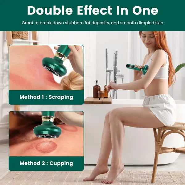 Anti Cellulite Massager Handheld Vacuum Suction Cupping Kit Beauty Tool With 12 Suction Mode 12 Heating 20Mins Auto-Off - view 2