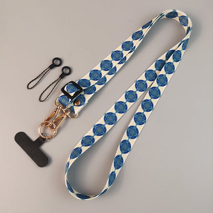 Women's Long Cross-body Retro Totem Pattern Mobile Phone Lanyard - view 10