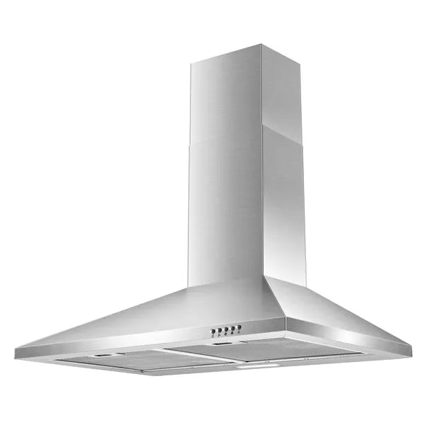 Range Hood 30 Inch,Wall Mount Range Hood In Stainless Steel With Ducted/Ductless Convertible