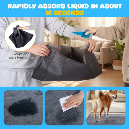 150 Pack Charcoal Dog Pee Pads 24" x24", 6-Layer Ultra Absorbent Pet Training Pads With Odor Control - view 2