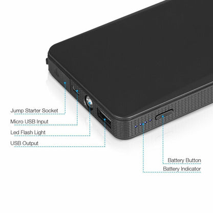 Portable Mini Slim 20000mAh Car Starter Engine Battery Charger Power Bank - view 5