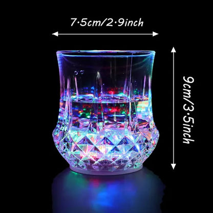 2 Packs Light Up Cups Liquid Activated Multicolor LED Glasses Light Up Drinking Shot Glasses - view 3
