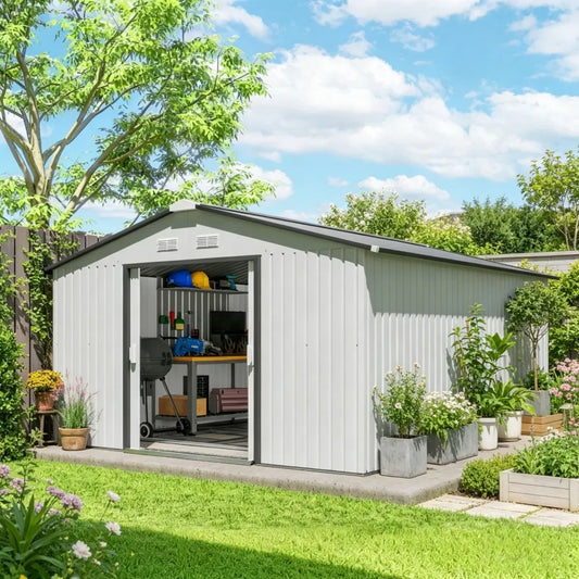 Outdoor Garden Storage Shed Tool House - view 2