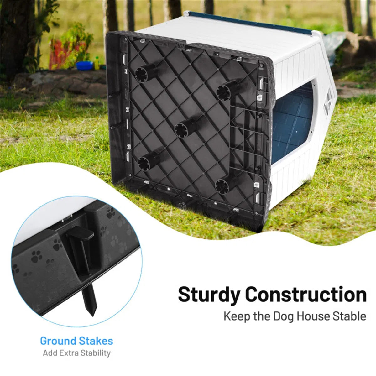 33.5" Dog House of Plastic.pet house - view 3