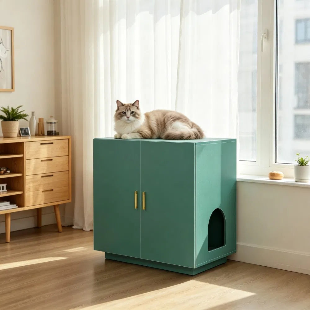Wooden Cat Box Cabinet - view 3