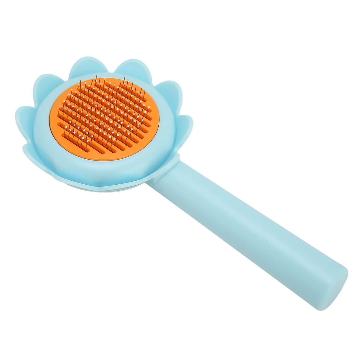 Cat Brush Dog Shedding Brush Flower Shape Stainless Steel Self Cleaning For Dog For Pet Supplies, Cat Grooming Brush
