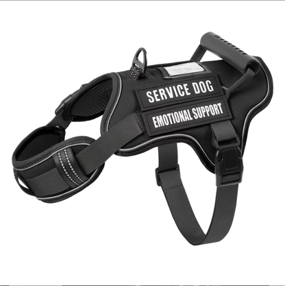 USLOCAL Tactical Service Dog Harness With Control Handle No Pulling Adjustable Reflective Pet Vest Harness Easy Walking - view 2