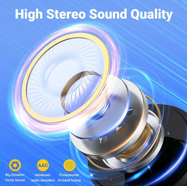 Bluetooth Earbuds Headset 5.3 Wireless Noise Cancelling TWS Trucker Waterproof - view 2