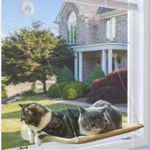 US LOCAL STOCK Hiphoppet Best Selling Washable Window-Mounted Sucker Cat Hammock Cat Nest Seat Elaxing Spot To Lounge - view 6