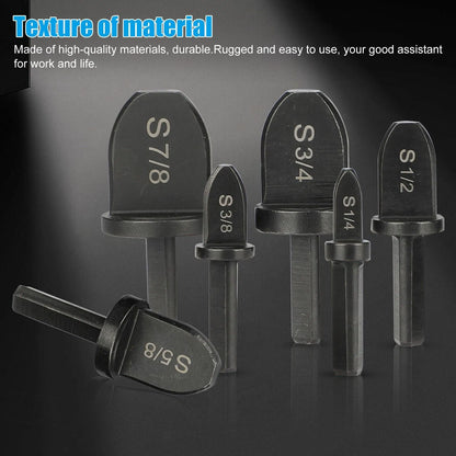 6x Swaging Tool Drill Bit Set Air Conditioner Copper Pipe Flaring Tube Expander - view 6