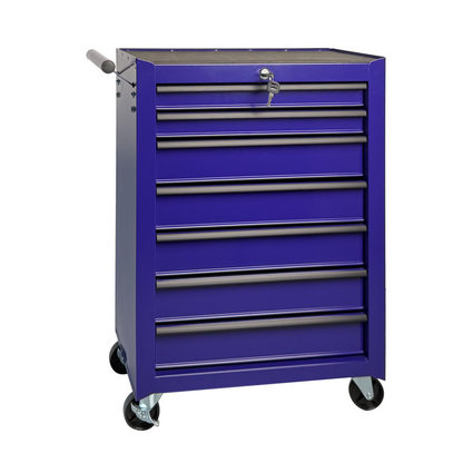 Rolling Metal Tool Chest With 7 Drawers, 20inch 7-Drawer Tool Chest Cabinet With Ball Bearing Drawer Slides - view 7