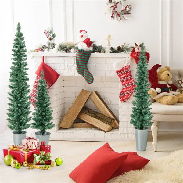 3 PCS Potted Artificial Christmas Tree Christmas Decoration - view 3