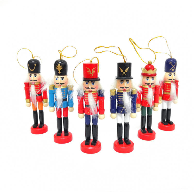 Christmas Nutcracker Soldier 6-piece Set Nutcracker Ornaments - view 4